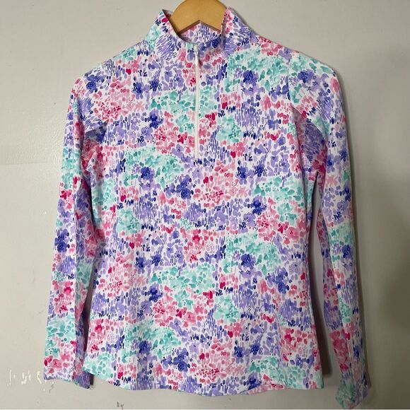 IBKUL Golf Long Sleeve Quarter Zip Mock Shirt Size‎ XS - Picture 1 of 7